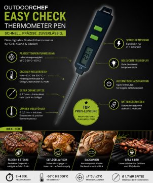 Outdoorchef Easy Check Thermometer Pen - Einstechthermometer