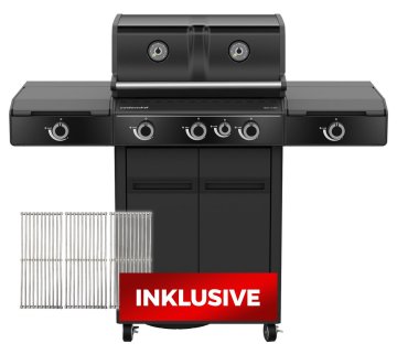 Outdoorchef Gasgrill - Grillstation HEAT X-345 RB - X-DEAL inkl. zusätzlichen Grillfürst Edelstahl Gussrosten (3 Stk.)