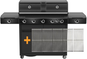Outdoorchef Gasgrill - Grillstation HEAT X-545 RB - X-DEAL inkl. zusätzlichen Grillfürst Edelstahl Gussrosten (5 Stk.)