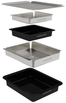 Outdoorchef Grillkorb-Set mit Grillschalen - 5-teilig