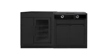 Outdoorchef HEAT Outdoor Küche 2-teilig: Grillstation X-245 + Caso BBQ Cooler - mit Arbeitsplatte aus Granit