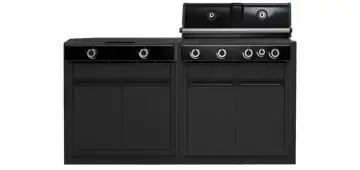 Outdoorchef HEAT Outdoor Küche 2-teilig: Die Premium-Grillstation mit X-415 und X-245 Blazing/Cooking Zone