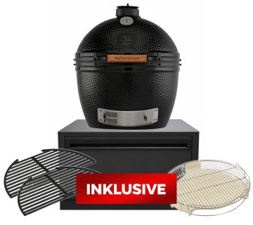 Outdoorchef Kamadomodul HEAT - mit Big Green Egg The Onyx XLarge Keramikgrill