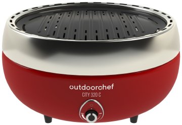 Outdoorchef Holzkohle Tischgrill City 320 C - Red