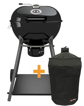 Outdoorchef Holzkohle Kugelgrill Kensington 570 C schwarz - Holzkohlegrill inkl. Grillfürst Abdeckhaube