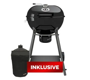 Outdoorchef Holzkohle Kugelgrill Kensington 570 C schwarz - Holzkohlegrill inkl. Grillfürst Abdeckhaube