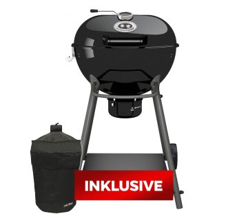 Outdoorchef Holzkohle Kugelgrill Kensington 570 C schwarz - Holzkohlegrill inkl. Grillfürst Abdeckhaube