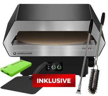Outdoorchef Gas Pizzaofen Prismo 420 G inkl. Powerbank, Pizzaschieber, Pizzaofen-Bürste und -Schaber