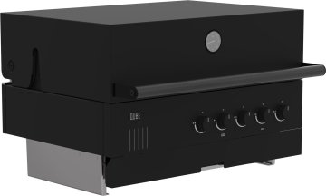 Outdoorchef HEAT Outdoor Küche 4-teilig: QUBE X-415 RB + Gasflaschenschrank + CASO BBQ Cooler und Spülenmodul - inkl. Arbeitsplatte Granit