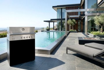 Outdoorchef QUBE X-415 RB S Edelstahl - Grillfürst Edition - Midnight Black