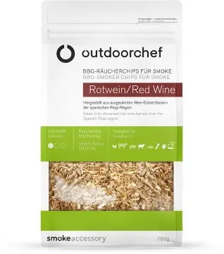 Outdoorchef SMOKE Räucherchips - Rotwein