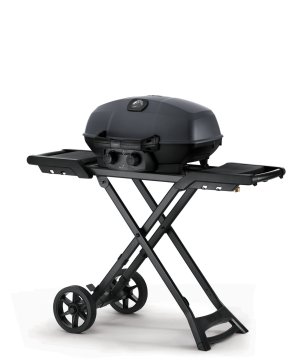 Napoleon Phantom TravelQ PRO285X Kompakt Gasgrill, mattschwarz - mit klappbarem Wagen inkl. Warmhalterost - Modell 2025