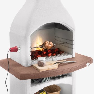 Palazzetti Zubehör: Edelstahl Drehspieß mit Motor, 68 cm