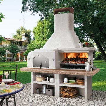 Palazzetti Grillkamin Gargano 3 mit Pizzaofen inkl. Montagematerial