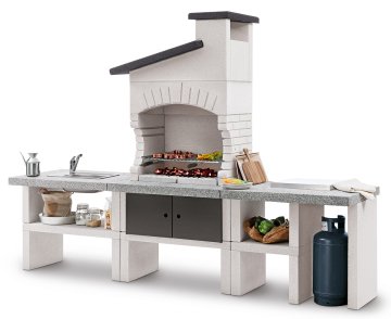 Palazzetti Outdoor Küche Guanaco 2 inkl. Montagematerial