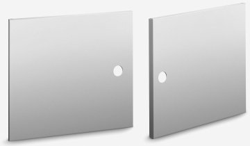 Palazzetti Outdoor Küche: Metalltüren, 78 cm x 33 cm, Edelstahl