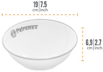 Petromax Emaille Schalen / 1000 ml / weiß, 2 Stück