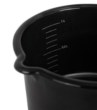 Petromax Emaille Stieltopf / 1000 ml / schwarz