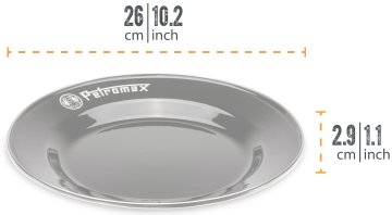 Petromax Emaille Teller / Ø26 cm / schwarz, 2 Stück