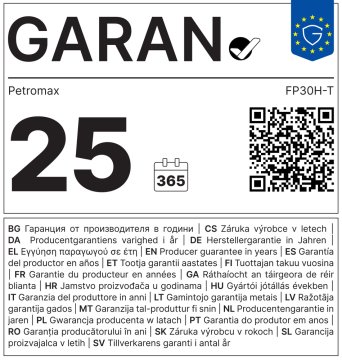 Petromax Feuerpfanne Gusseisen fp30h-t mit zwei Henkeln