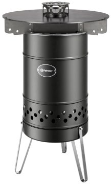 Petromax Pyron Feuertonne Black Edition - inkl. Pypla Feuerplatte