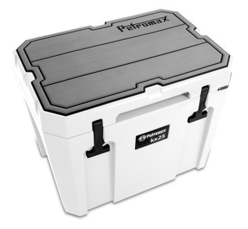 Petromax Haft-Auflage für Kühlbox kx25 grau mit Linien