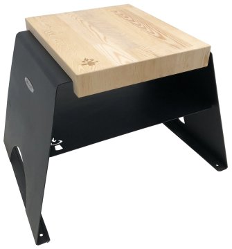 Remundi Hocker (black) inkl. Holzbrett