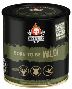 Rock&#039;n Rubs - Born to be wild - BBQ Rub 190 g Dose