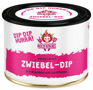 Rock'n Rubs - Dip Dip Hurra - Zwiebel Dip - 70g Dose