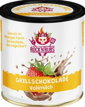 Rock'n Rubs - Grillschokolade Vollmilch - 200 g Dose