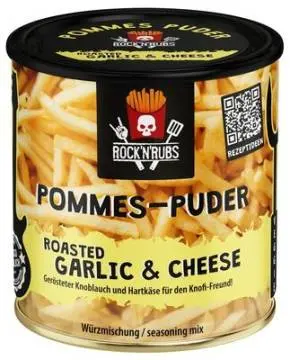 Rock'n Rubs - Pommes Puder - Roasted Garlic & Cheese - 150g Dose