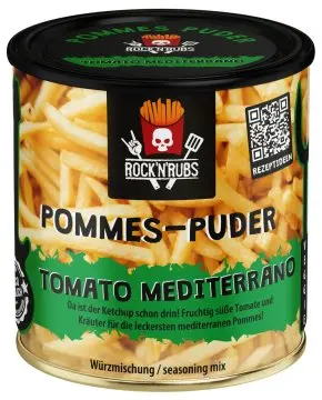 Rock'n Rubs - Pommes Puder - Tomato Mediterrano - 150g Dose