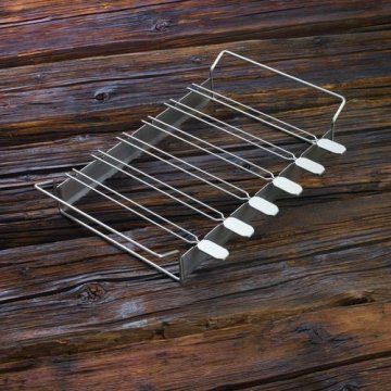 Rösle Spießhalter mit 6 Edelstahl Grillspießen