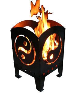 SvenskaV Feuerkorb Yin und Yang L