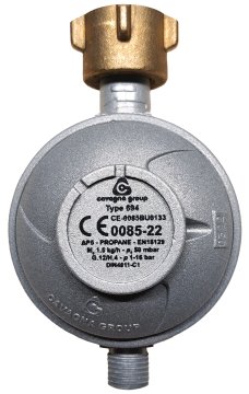 TGO 50mbar Druckminderer für 5/8/11 kg Gasflasche (1701/15)