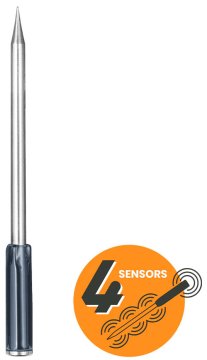 The MeatStick 4 - WLAN / Bluetooth Grillthermometer in grau