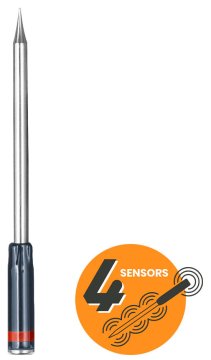 The MeatStick 4 - WLAN / Bluetooth Grillthermometer in rot