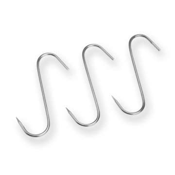 Thüros Räucherhaken S-Form 10 cm, 20 Stück
