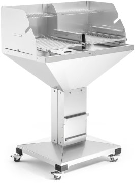 Thüros Holzkohlegrill T5 Direkt Plus / Edelstahl Säulengrill 50x80 cm