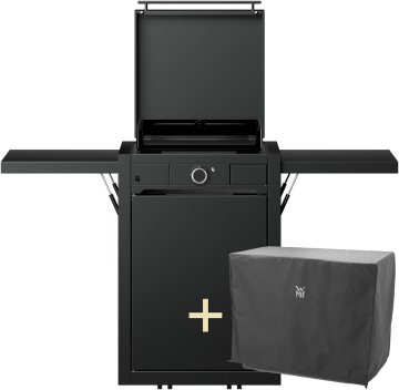 WMF Elektro Plancha Grill - Edition One, 45 cm - inkl. Planchawagen, Planchadeckel und Abdeckhaube