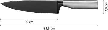 WMF Ultimate Black Kochmesser, 20 cm Klinge