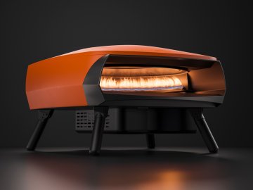 Witt Pizzaofen Gas Etna Rotante matt orange - mit rotierendem Pizzastein