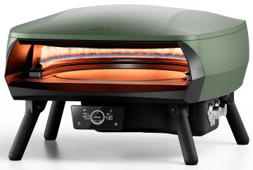 Witt Pizzaofen Gas Etna Rotante Control matt grün - mit rotierendem Pizzastein &amp; LCD-Display
