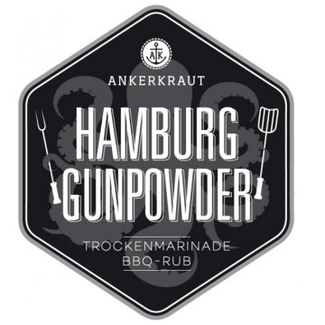 Ankerkraut Hamburg Gunpowder, BBQ-Rub, 200 g Streuer