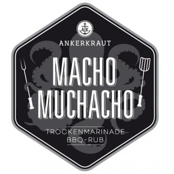 Ankerkraut Macho Muchacho, BBQ-Rub, 200 g Streuer