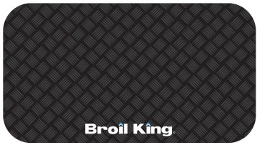 Broil King Grillmatte Bodenschutz / Grillunterlage Schwarz / 180 x 90 cm