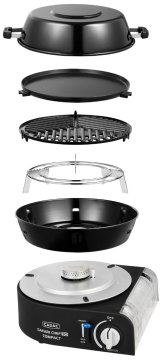 CADAC Camping Gasgrill Safari Chef 30 Compact Deluxe - Kartuschenbetrieb