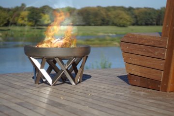 SvenskaV Design Feuerschale Venta XXL - Ø 63 cm - Edelstahl