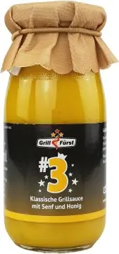 Grillfürst BBQ Sauce No. #3, die klassische Sauce mit Senf und Honig