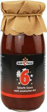 Grillfürst BBQ Sauce No. #6, die scharfe Sauce nach asiatischer Art